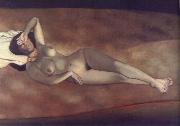 Felix Vallotton Female Nude Lying on the Beach oil painting artist